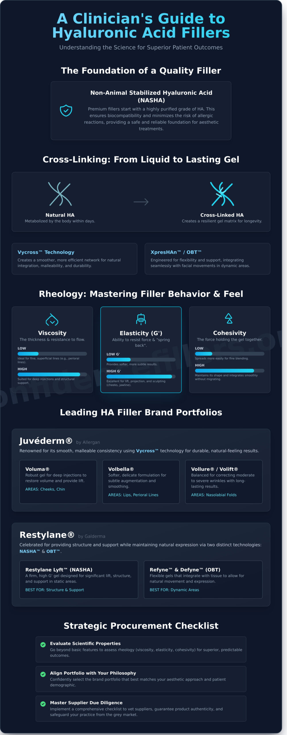 Wholesale Hyaluronic Acid Fillers: A Buyer’s Guide for Aesthetic Professionals - Infographic