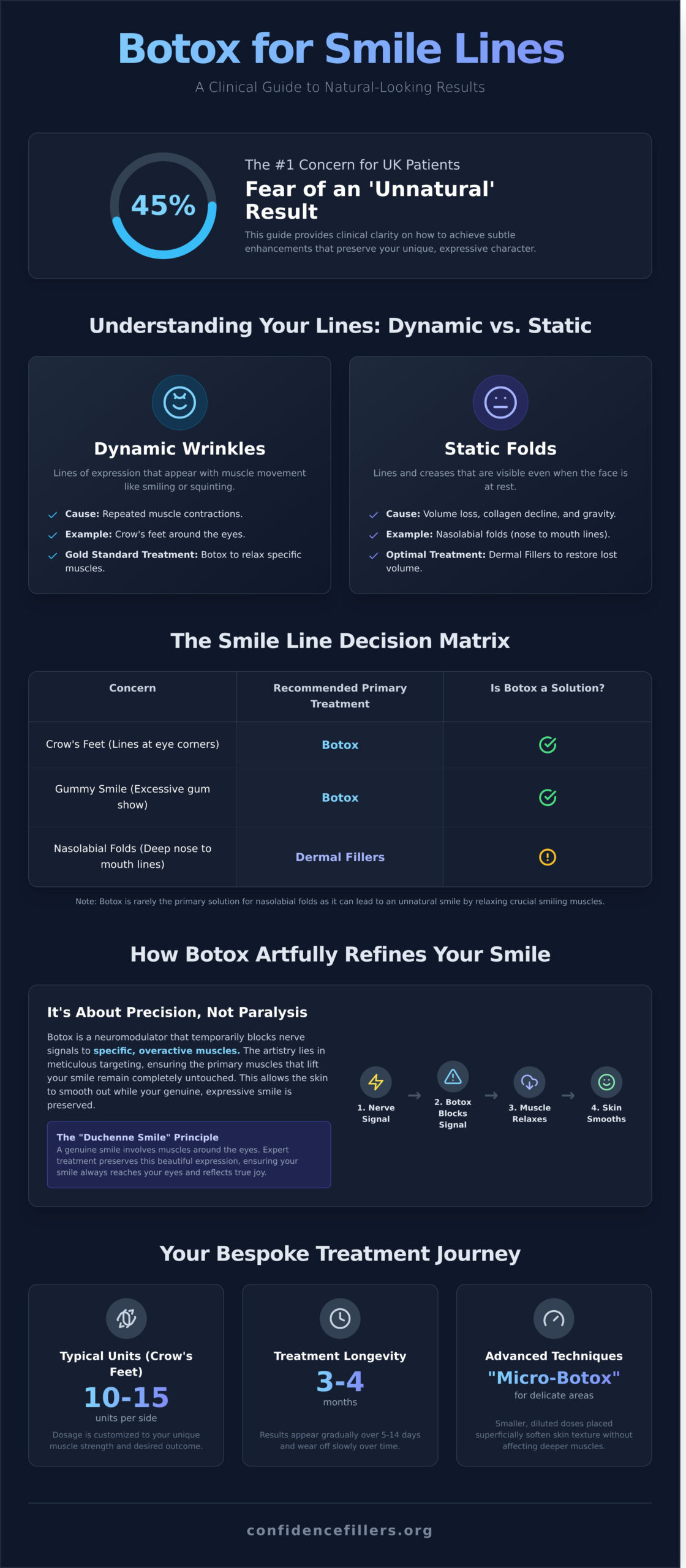 Botox for Smile Lines: A Professional Guide to Natural Rejuvenation (2026) - Infographic