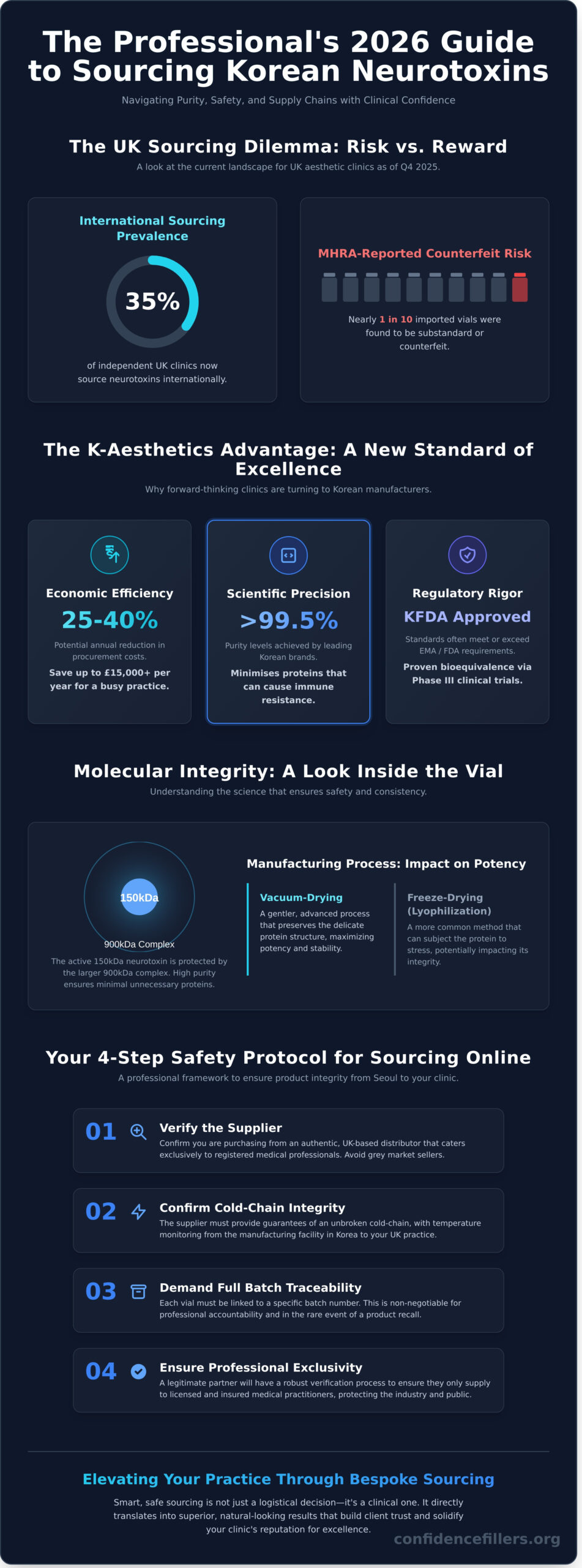 The Professional’s Guide to Buying Korean Botox Online: Safety, Science, and Selection in 2026 - Infographic